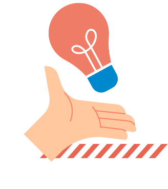 Illustration Ampoule dans la main